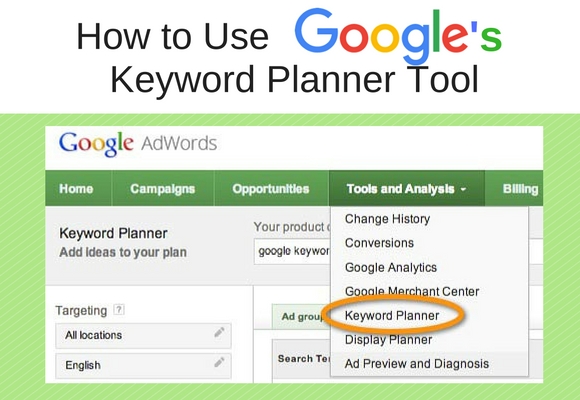 Picking the best keywords to use in your site content and especially if you are going to do Pay Per Click Advertising. The good news is Google has a great free tool called the Google Keyword Planner