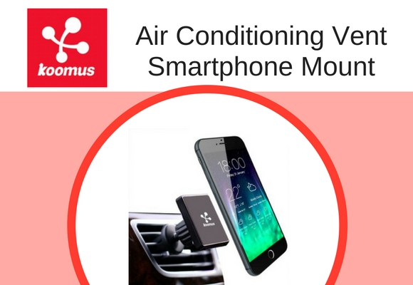 A lot of real estate is done on the road from our cars and of course you can't be texting, reading or using your devices while you drive. Everything needs to be hands-free and the Koomus Air Conditioning Vent Smartphone Mount/Holder is a great solution to help you be totally hands from and yet still be productive.