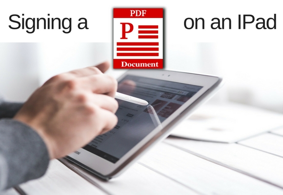A key to being a mobile realtor is being able to execute offers from the field including doing a digital signature. In this video we will show you how to sign a pdf file from an IPad.